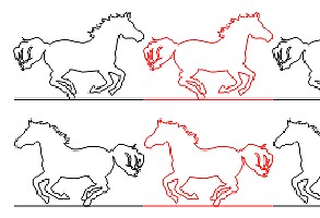horses runnung