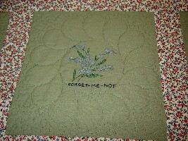 Raffle quilt close-up